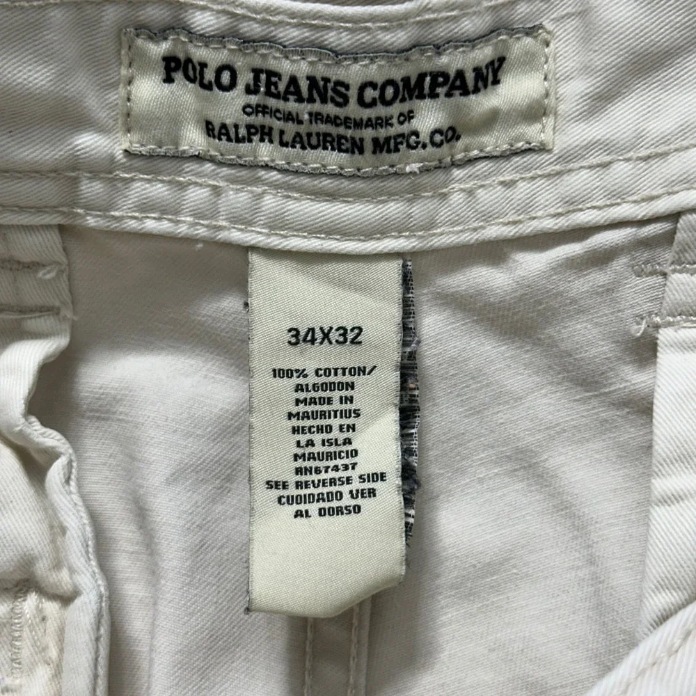 Polo Ralph Lauren Authentic Military Cargo Men Trousers‎ Since 1967 White 34x32